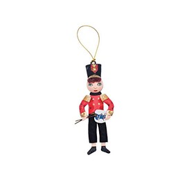 Gallerie II Danny Little Drummer Boy Christmas Decor Decoration Gathered Traditions Joe Spencer Ornament 2.25" x 1.25" x 5.5" Multicolored