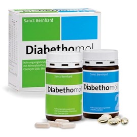 Sanct Bernhard Diabethomol with Vitamin C, E, Minerals, Zinc, Chromium, Magnesium, 180 Capsules