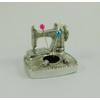 Solid English Pewter Pin Cushion Sewing Machine Design | 8658
