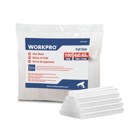 WORKPRO WORKPRO Hei?klebestifte, 100 x 11 mm, transparent, universal, fr Hei?klebepistole, ideal fr Heimwerker, Handwerk, Freizeit, 100 Stck