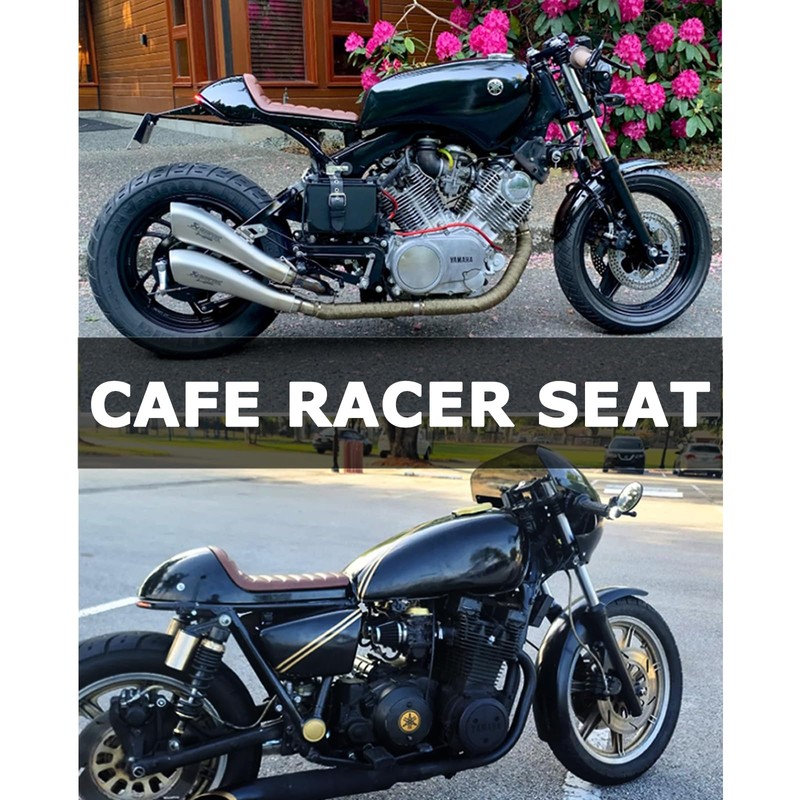 DKMOTORK 0393 Hump Motorcycle Retro Cafe Racer Seat for Honda