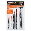 WellCut Reciprocating Saw Blade Set, 10 Pieces, for Wood, Plastic