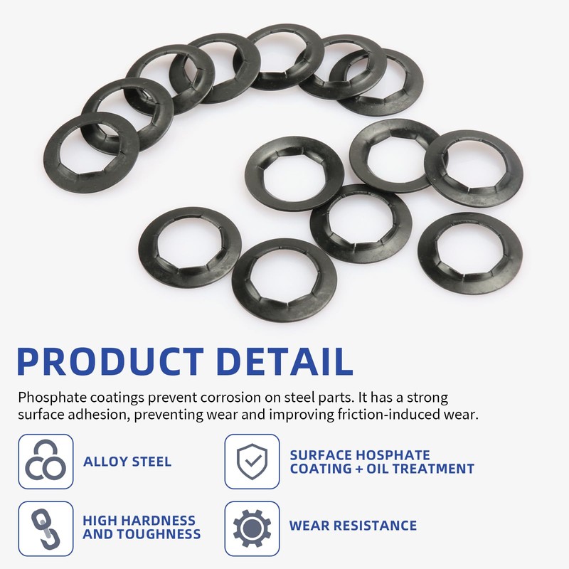 Dolly Wheel Lock Washer Replacement for Hard-to-Find Push-On Pushnuts, 5/8"