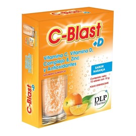 C-blastd Vitamina C D Complejo B Zinc Antioxidantes 3cajas Sabor Naranja
