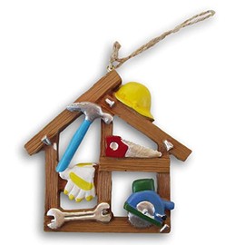 Handyman Carpenter Tools Christmas Ornament - 3.75 x 3.75 Inches