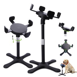 Elevated Dog Bowls for Large and Extra Large Dogs,Adjustable Width Dog Bowl Stand for 5.5-9.5" Wide Bowls,Food and Water Feeder,Single Holder with Tilted Height Adjust 12.4''-18.9'' (2 Pack)