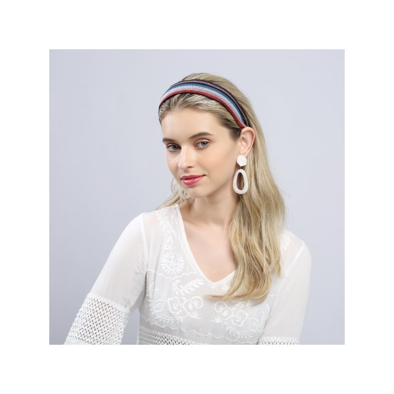 Lala 라라 트윙클 스트라이프 헤어밴드 P-레드(LALAH078) Lala Twinkle Stripe Hairband