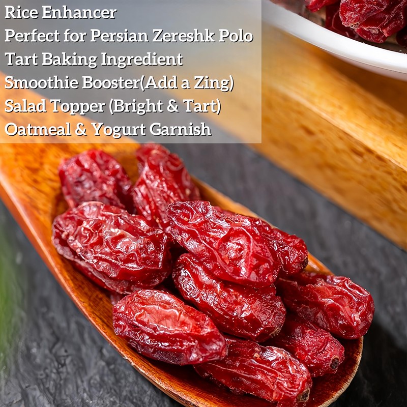 Dried Barberries (Zereshk) 7oz | Berries No Sugar Added, All