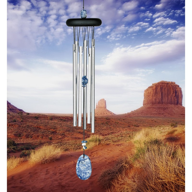 Woodstock Chimes Woodstock Chakra Chime - Lapis, Silber-Schwarz