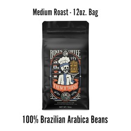 Bones Coffee Company French Toast Flavored Coffee Beans & Ground Coffee, 12 oz, Flavored Coffee Gifts, Flavored Coffee Ground & Beans (Whole Bean)