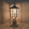 Kemeco ST4224Q-W Solar Post Light Outdoor Led Squared Frame Fixture
