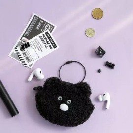 Doodle 두들 키링 파우치 [04 화이트 캣] Doodle Keyring Pouch [04 White Cat]
