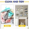 Treela 30 Pack Floating Shoe Display Shelf for Closet Acrylic