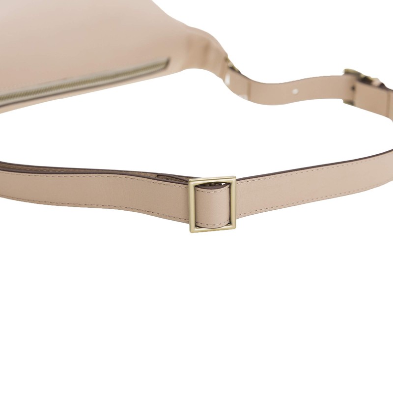 Solo Pelle Genuine Leather Belt Bag, Pink (nude pink)