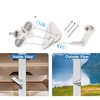 4 Set Pontoon Boat Gate Latch Kit ABS Square Frame
