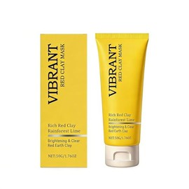 Arcilla Roja Australiana Mascarilla Facial - Purificante y Detox con Vitamina C, Arcilla de Caolín para Piel Grasa y Mixta, Reduce Poros y Brillo, Mascarilla de Barro para Cara, Tratamiento de 10 Minutos, 100ml