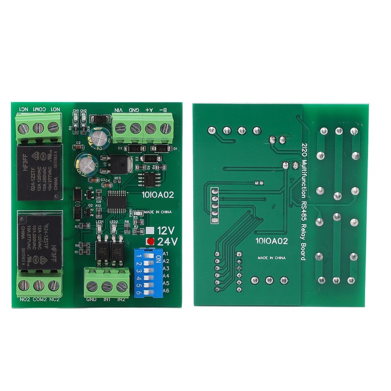 Relay Module 2 Channel RS485 Control Board Switch Controller DC