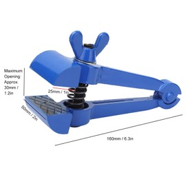 Les-Theresa Mini Hand Held Vise 50mm Hand Vise Clamp, Hand Held Vice Home Vise Hand Holding Clamping Pliers Cast Steel Hand Vice for Machinist Locking Cutting