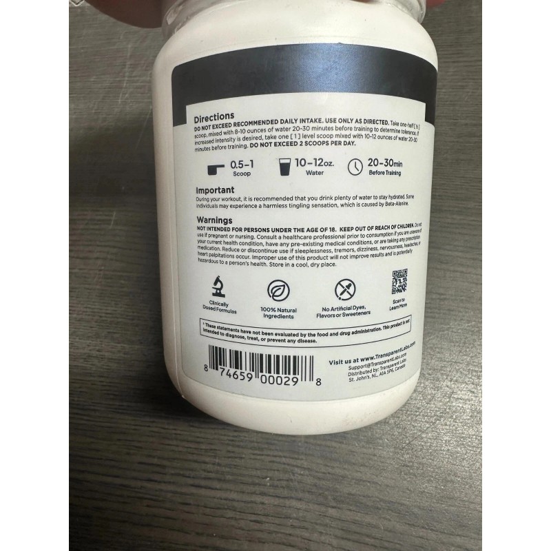 Tropical Punch Bulk Pre Workout 30 Servings Performance 05/26