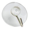 Merriway BH02006 (10 Pcs) Clear Plastic Suction Wire Hook 50