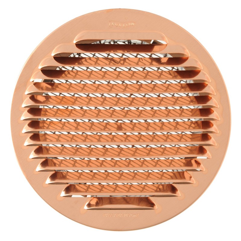 The gtrp140r-y Ventilation Grill Round Recessed, Copper, 175 mm