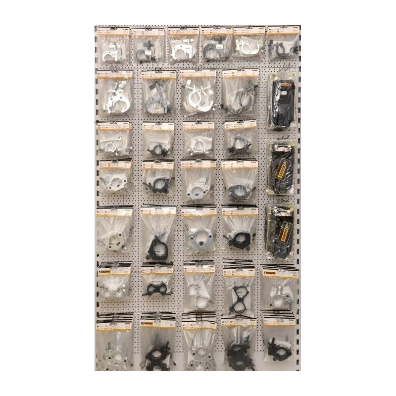Riggatec half clamp - Half coupler silver, 48-51 mm.