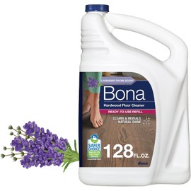 Bona Hardwood Floor Cleaner Refill - 128 fl oz - Lavender Thyme Scent - Residue-Free Floor Cleaning Solution Spray Mop and Spray Bottle Refill - For Wood Floors