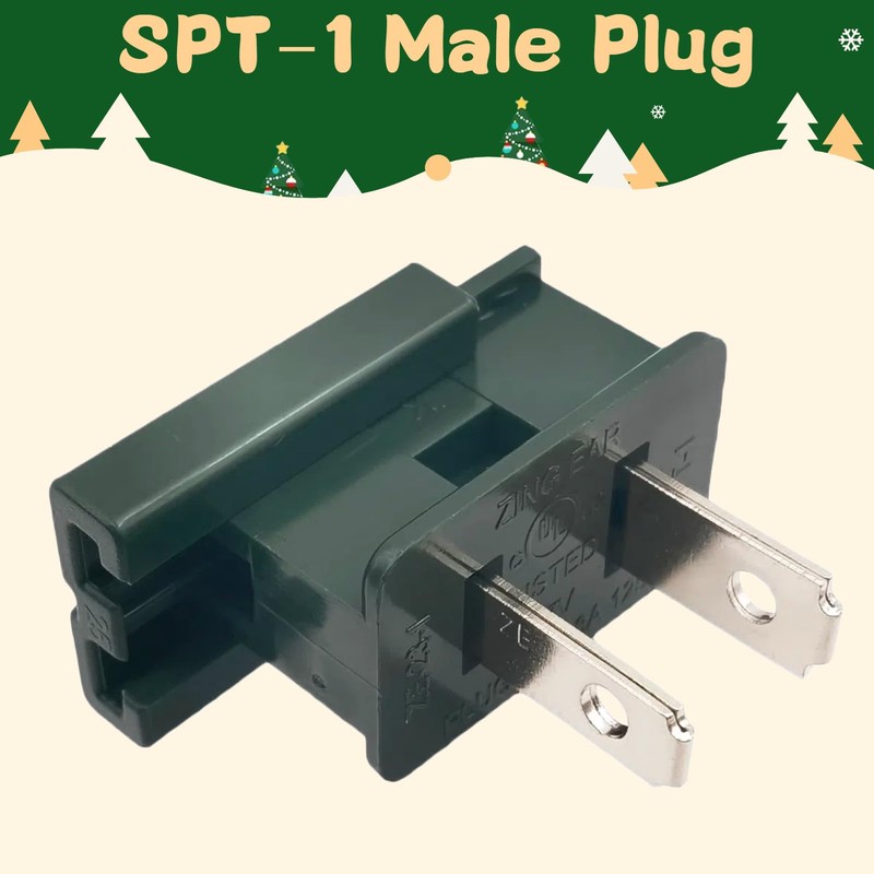YZXZL 25 Pack Green SPT-1 Vampire Male Plugs for Christmas
