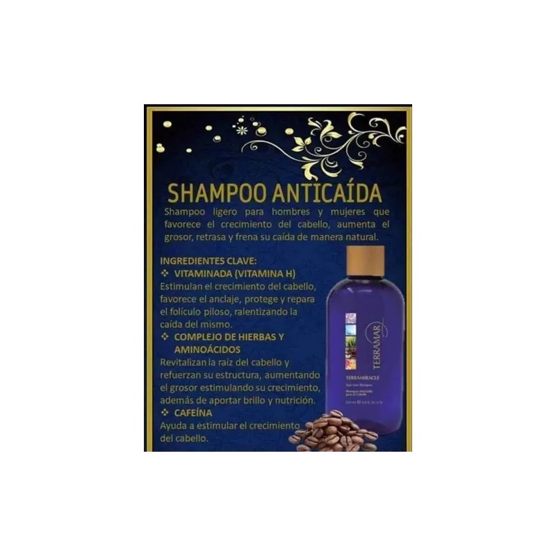 3 Shampoo Anticaida Para El Cabello Terramiracle Original