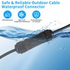 Cexovo IP68 Waterproof Cable Connector, Waterproof Cable Connector with 3-Pin