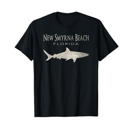 Retro New Smyrna Beach FL Shark T-Shirt Men Women Girls Kids T-Shirt