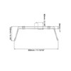 QWORK 2-Pack T-Shirt Bag Rack Wall Mount, Chrome-Plated Metal T-Shirt
