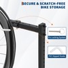KOKEBREN KOKEBREN 5 Bike Storage Rack, Freestanding Bike Storage, Adjustable