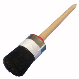Rotix 93818 Professional Round Brush Diameter 55 mm Size: 16 | Round Paint Brush Varnishing Brush |schwarze