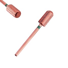 Corintian Nail Cutter Attachment Carbide Round Head Cylinder Bit Fine Extra Coarse for Manicure, Pedicure of Gel Nails, Acrylic Nails Accessories as Callus Cutter and Cuticle Remover (Coarse)