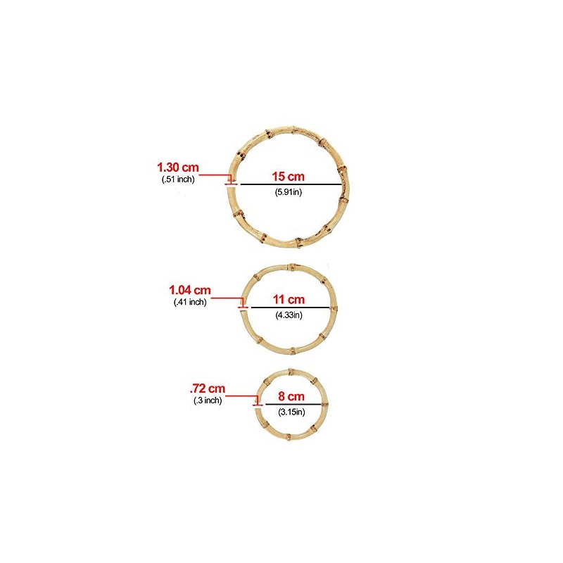 Natural Bamboo Rings – Alternative to Metal Rings – Crafting,