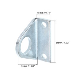 PATIKIL Cylinder Connecting Rod Splint Mounting Bracket, 4 Pack MAL Pneumatic Parts Cylinder Installation Stand for 16mm Cylinder