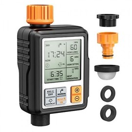 Homitt Smart Sprinkler Timer Outdoor Irrigation Water Garden Rain Sensor Auto Shutoff