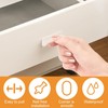 MOROBOR Mini Self-Stick Instant Cabinet Drawer Pulls, 20pcs Clear Silicone