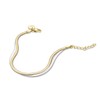 Rosefield Women's Snake Duotone Bracelet, Gold/Silver, 16.5-19.5cm