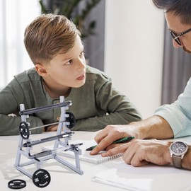 Squat Rack Pen Holder, 2023 New Mini Squat Rack Decorations with Weights and Barbells,Gift for Weightlifting and Fitness Enthusiasts Fans,Friends,Students