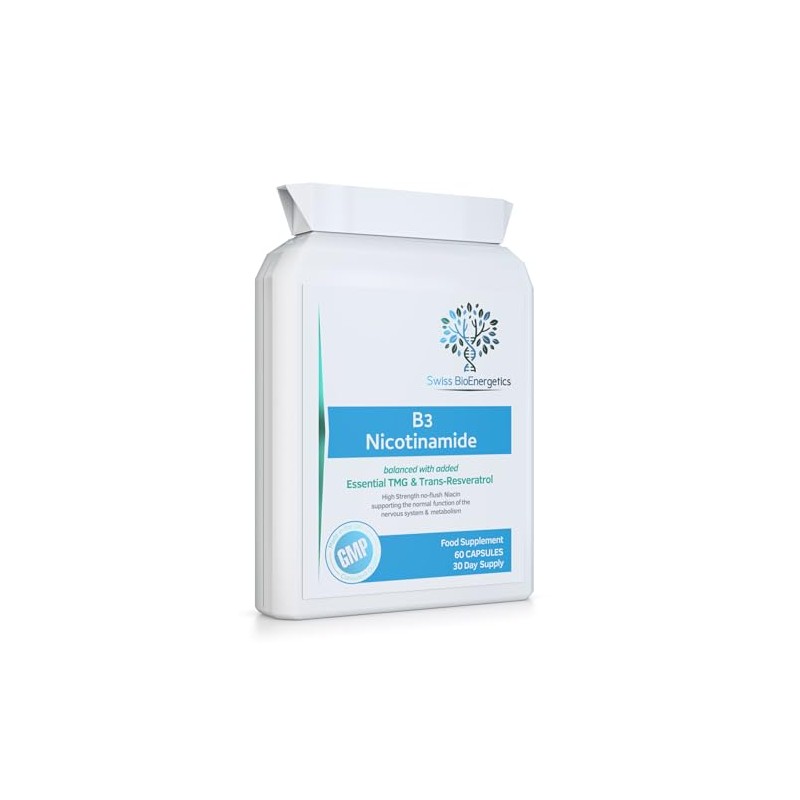Vitamin B3 Nicotinamide - High Strength no Flush Niacin -