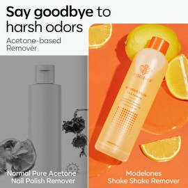 Modelones Nagellackentferner, UV Nagellackentferner mit Aceton und Jojoba-Öl Entfernt Nagellack, UV Nagellack, Acryl, Nageltips, Nailcleaner für Salon zu Hause, 240 ML