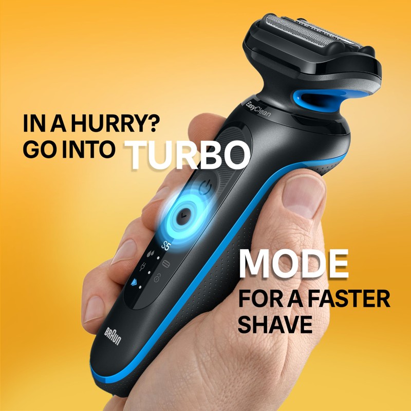 Braun Electric Shaver for Men, Series 5 5120s, Wet &