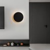 YXTSIMV Modern Minimalist Wall Light White/Black Round Disc Wall Sconce
