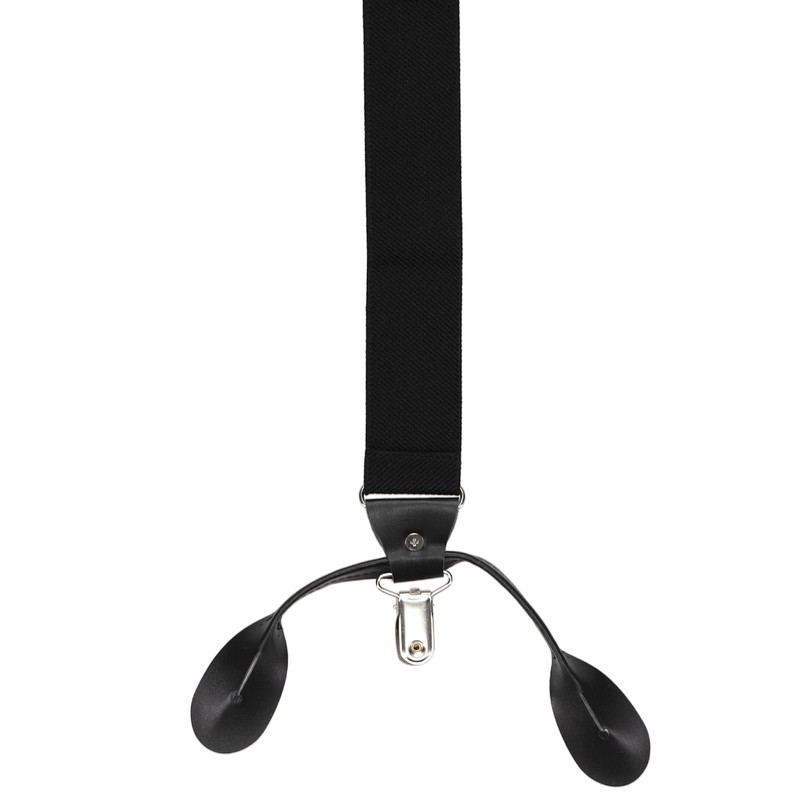 tiemart Pattern Design Suspenders (Soft Gray Henry Grain)