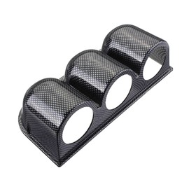 E Support™ Car Carbon Fibre 2 Inch 52 mm Universal Three Holes Holder Gauge Bracket Instrument Holder ABS