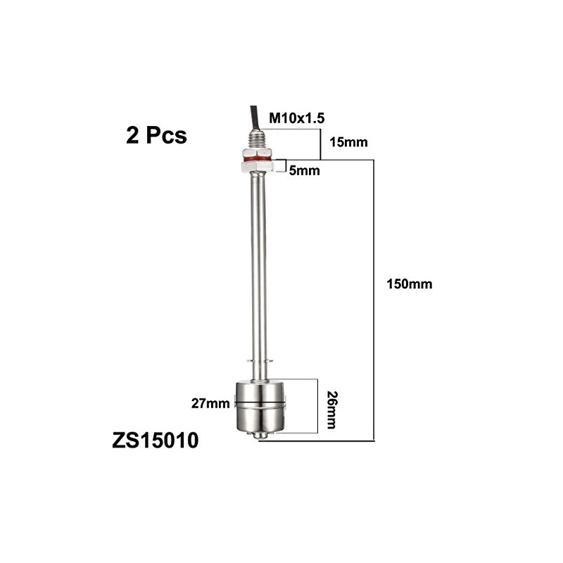 uxcell Stainless Steel Float Switch for Water Pump Tank swim