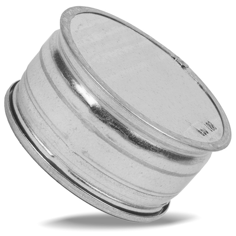 4" Inch Galvanized Steel Tee Cap - Round Vent Cover