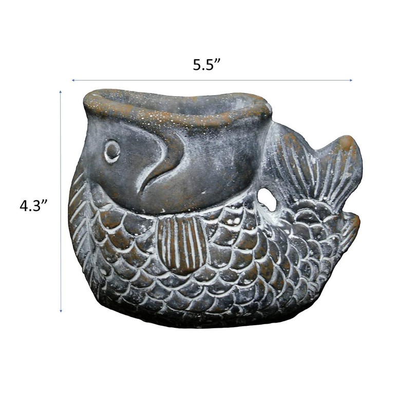 Classic Home and Garden Cement Buddies Animal Planter - Cute